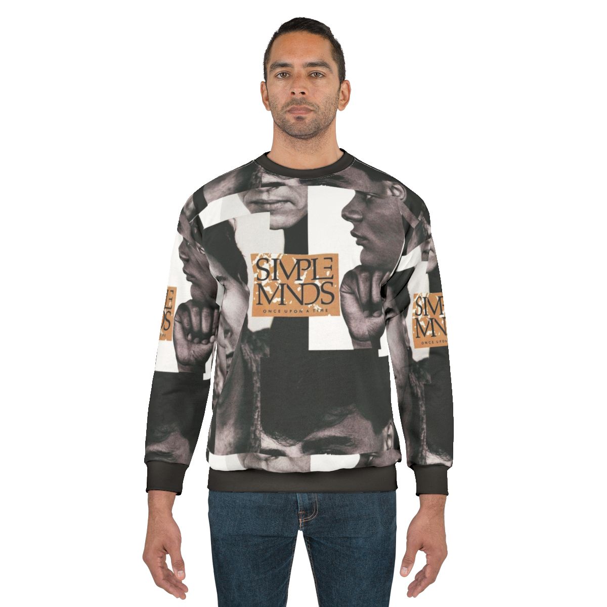 Simple Minds Album Sweatshirt - Iconic New Wave Pop Band Design