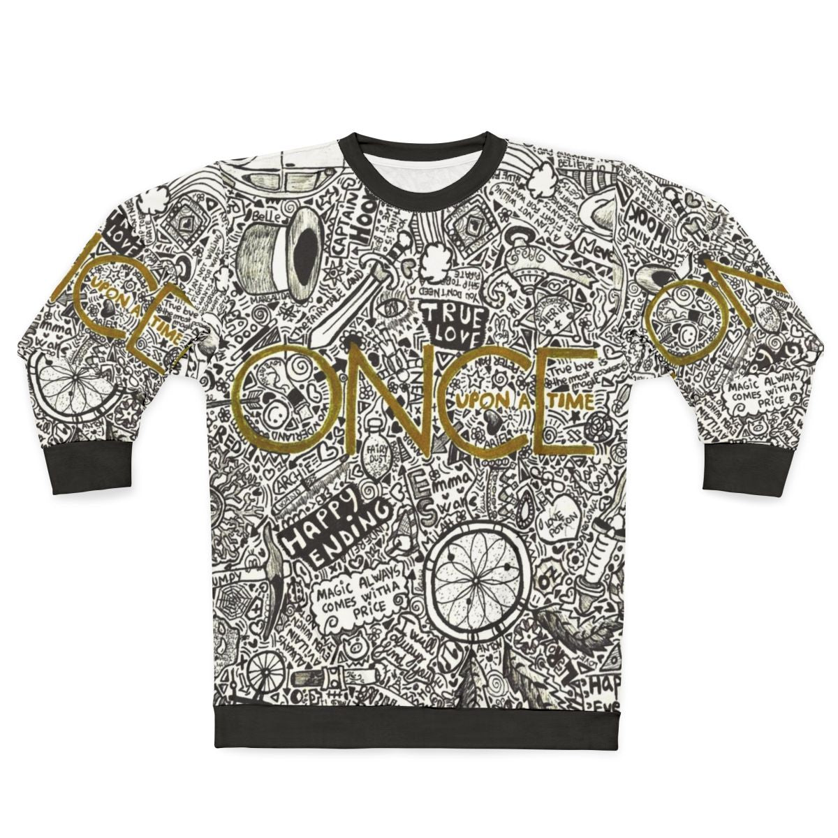 Once Upon a Time Sweatshirt featuring TV show characters and fantasy elements