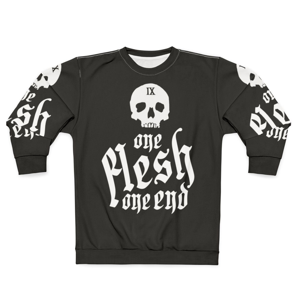 One Flesh One End Sweatshirt featuring Gideon the Ninth and Harrow the Ninth characters