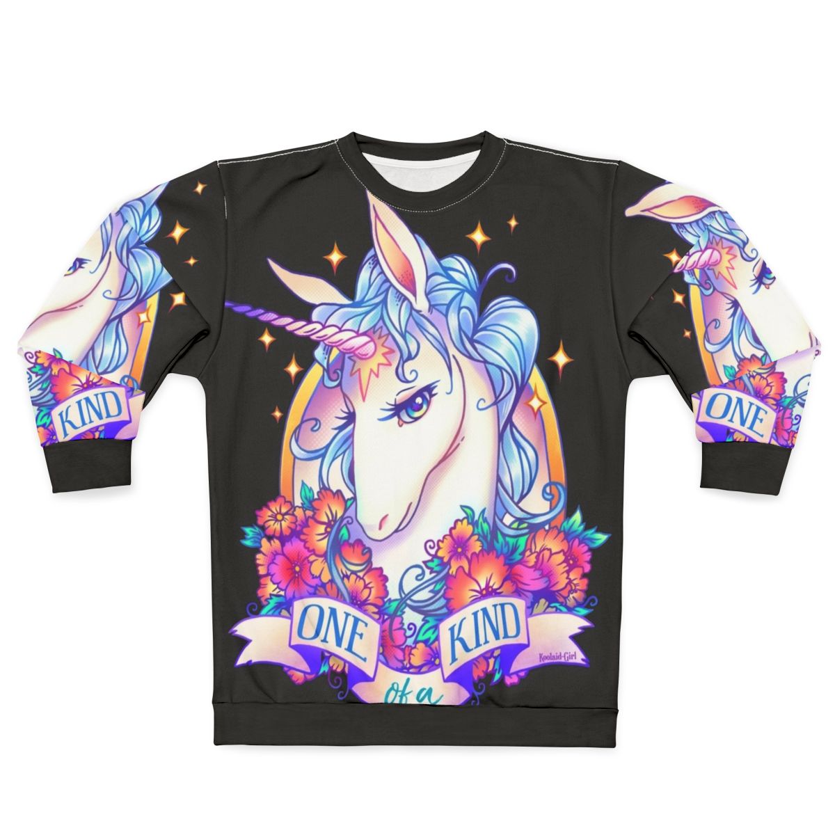 one-of-a-kind creature sweatshirt with fantasy design