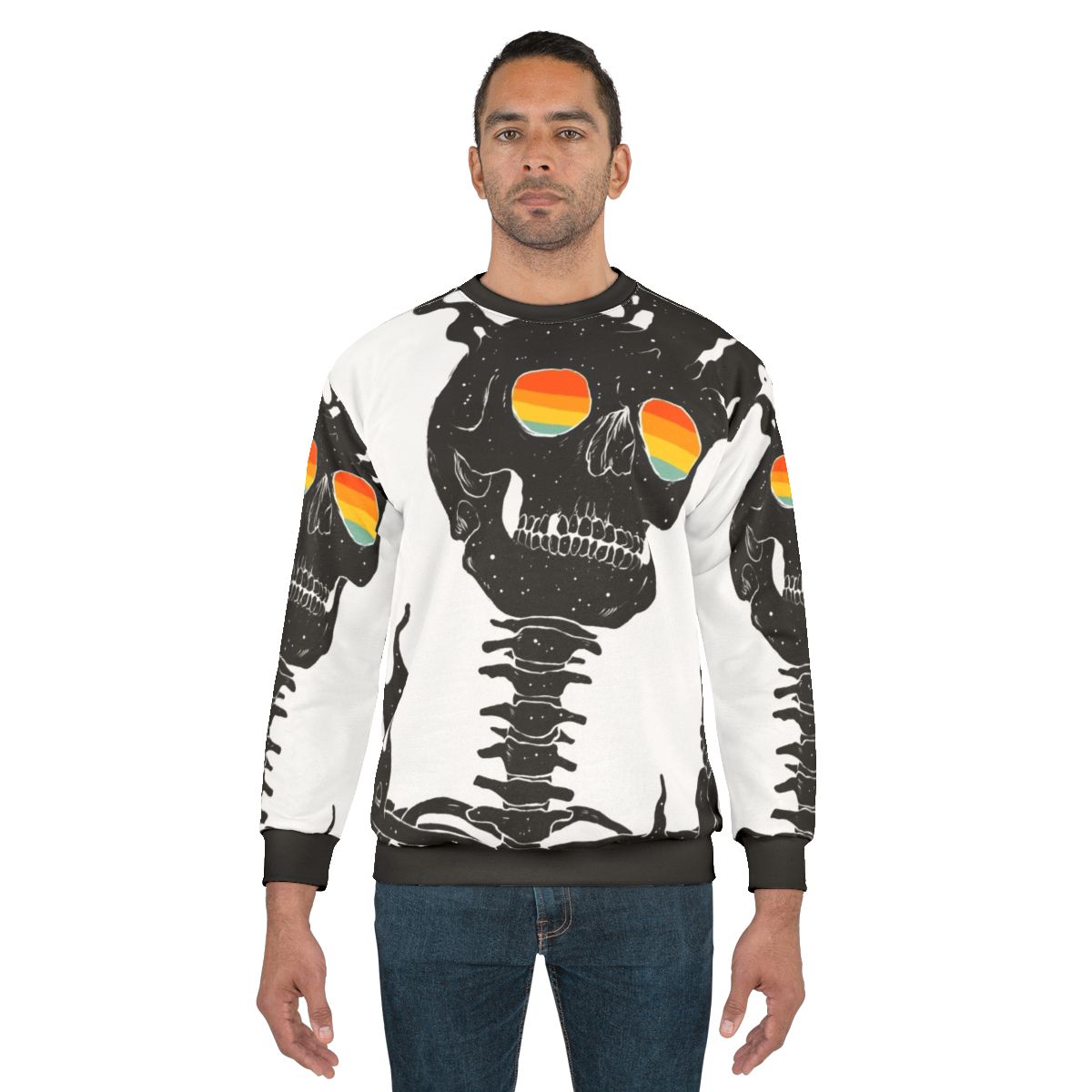 Existential diffusion surreal cosmic sweatshirt