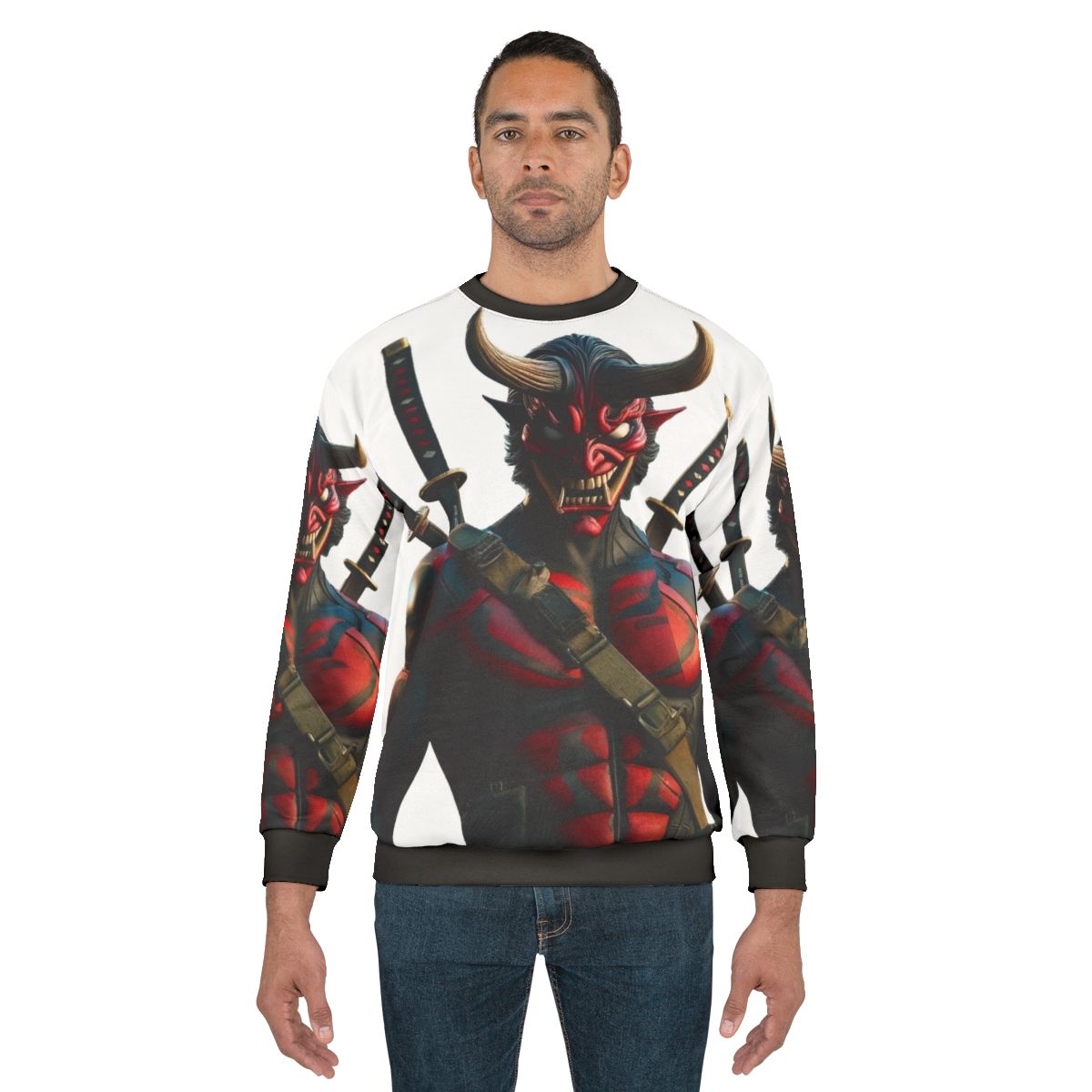 Onipool anime-inspired superhero sweatshirt