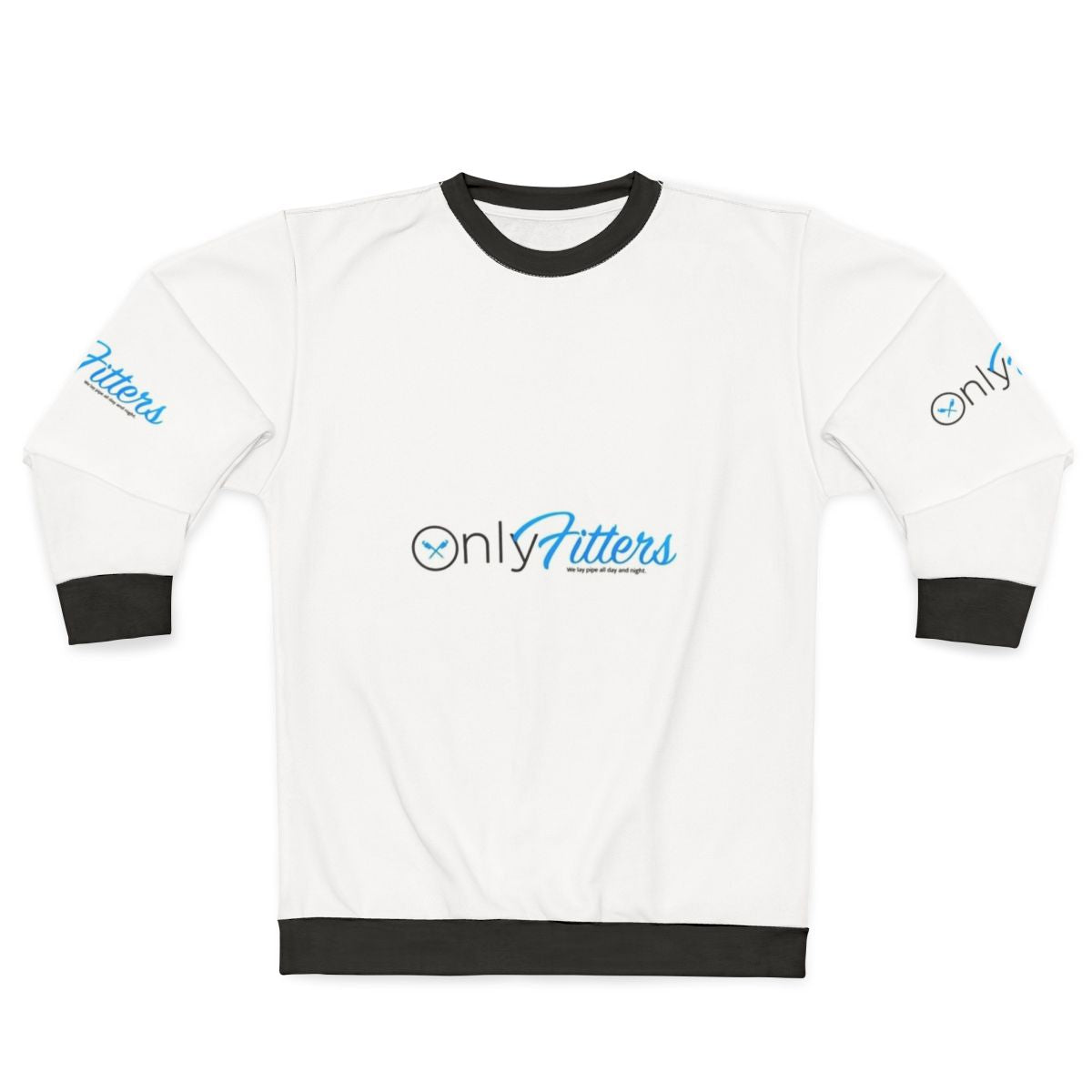 Plumber Sweatshirt with "Only Fitters" Meme Design