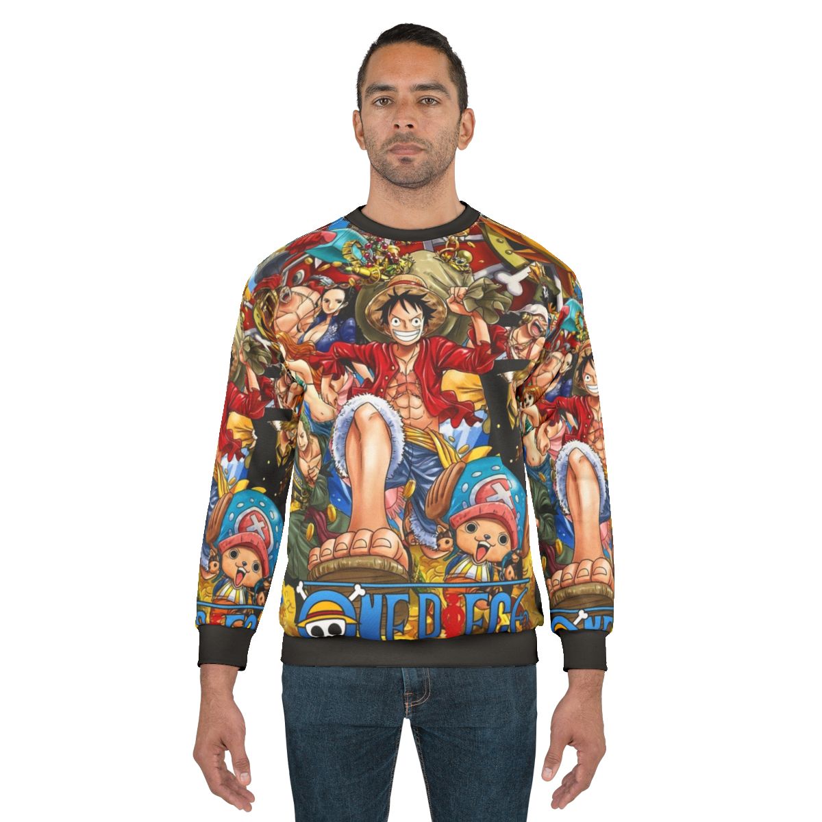 One Piece Sweatshirt featuring Straw Hat Pirates characters