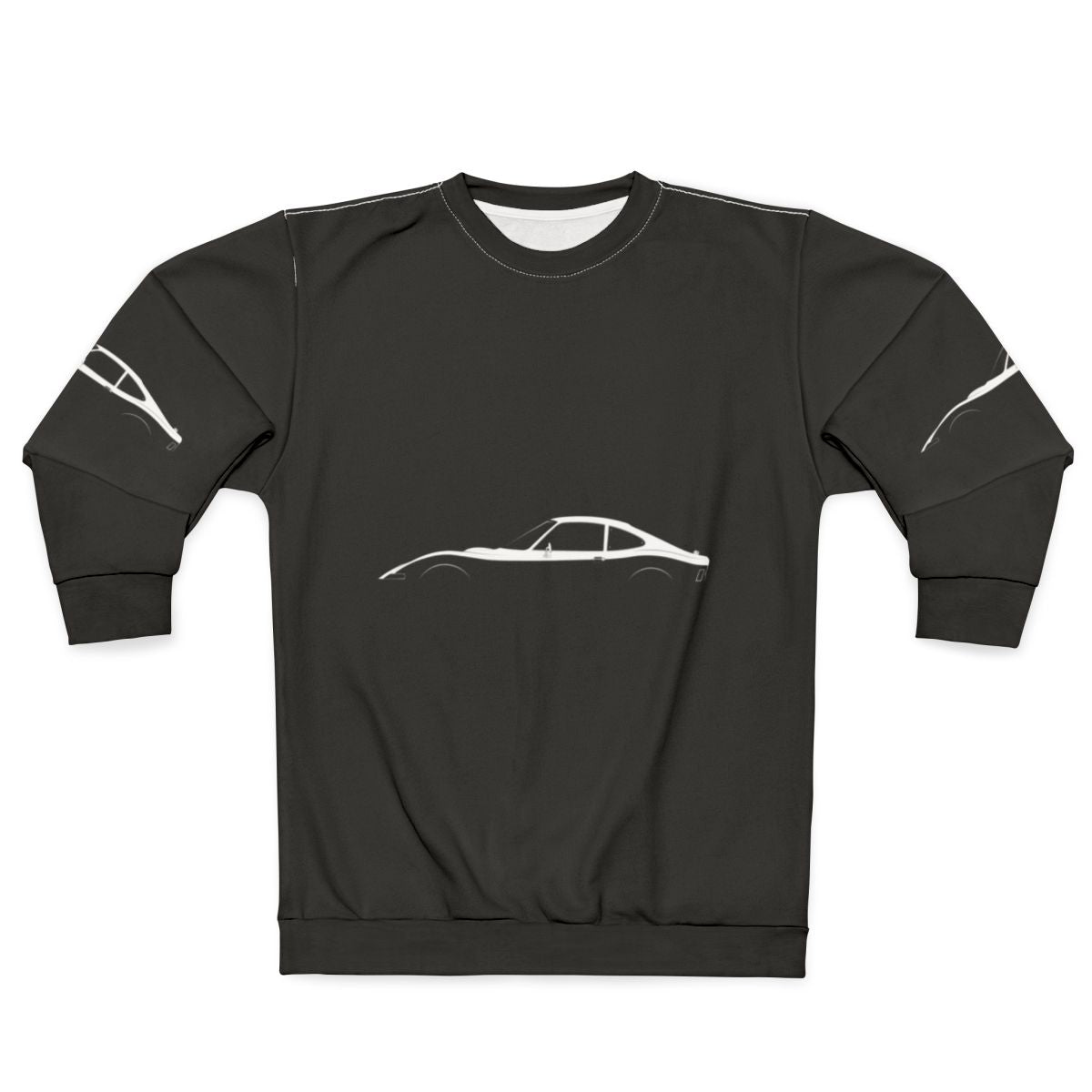 Opel GT Silhouette Sweatshirt featuring the iconic side profile of the Opel GT sports car