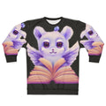 Sweatshirt featuring an open book with mythical and legendary animals