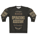 Operations Assistant Sweatshirt with Typography Design