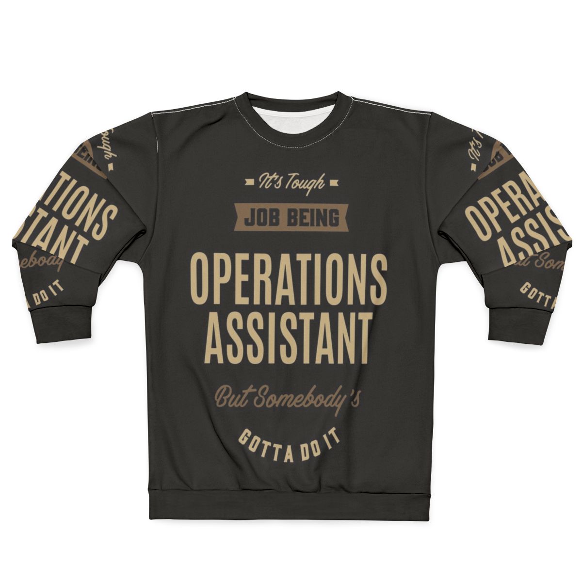 Operations Assistant Sweatshirt with Typography Design