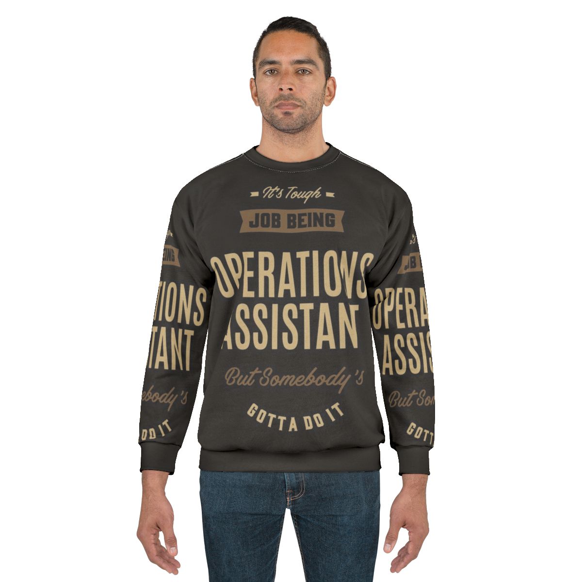 Operations Assistant Sweatshirt with Typography Design