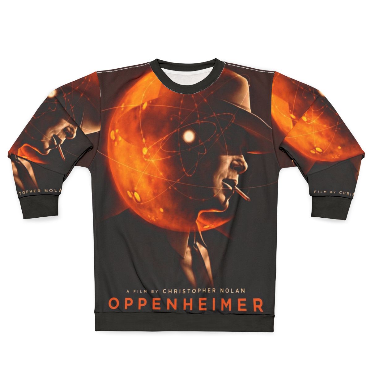 Oppenheimer movie 2023 sweatshirt featuring Cillian Murphy as J. Robert Oppenheimer