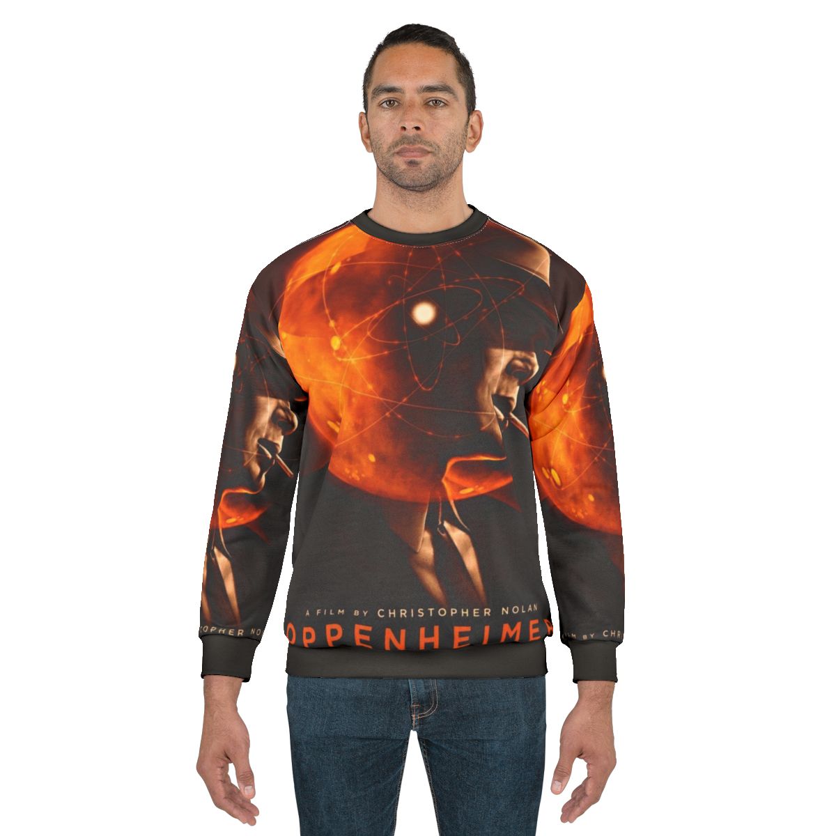 Oppenheimer movie 2023 sweatshirt featuring Cillian Murphy as J. Robert Oppenheimer