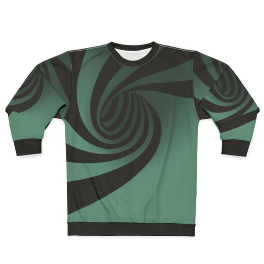 Optical Swirl Sweatshirt - Mesmerizing Geometric Illusion Apparel