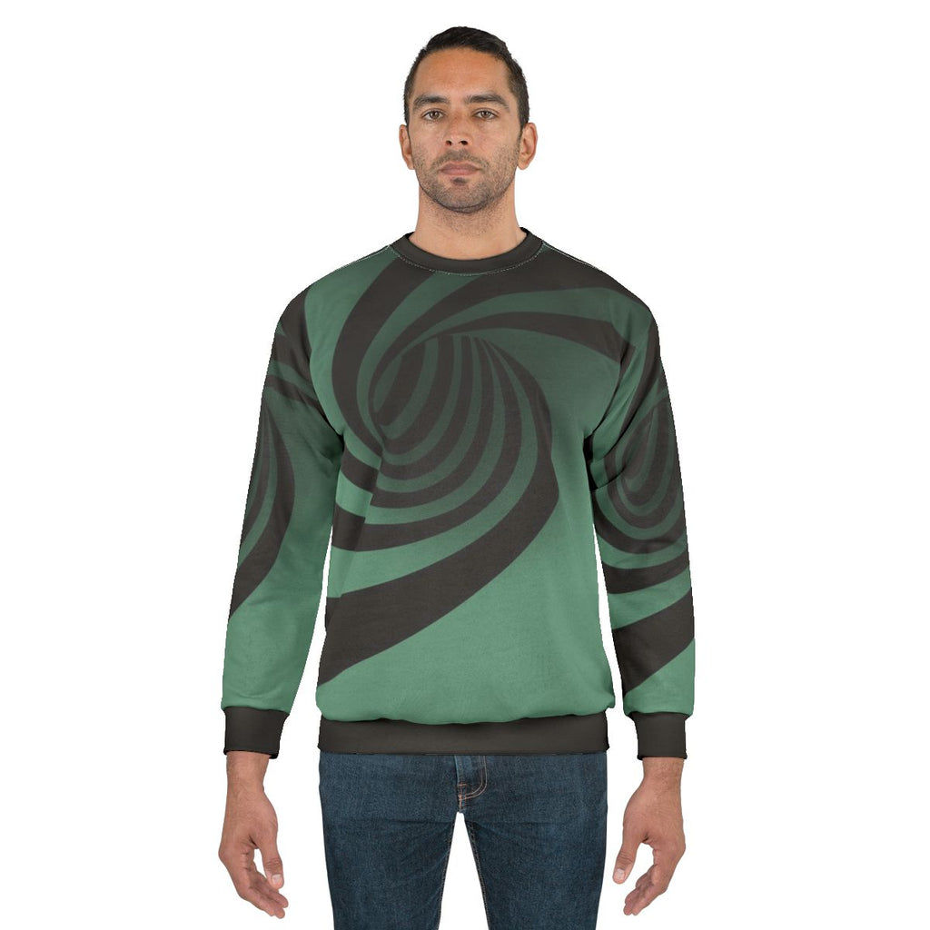 Optical Swirl Sweatshirt - Mesmerizing Geometric Illusion Apparel
