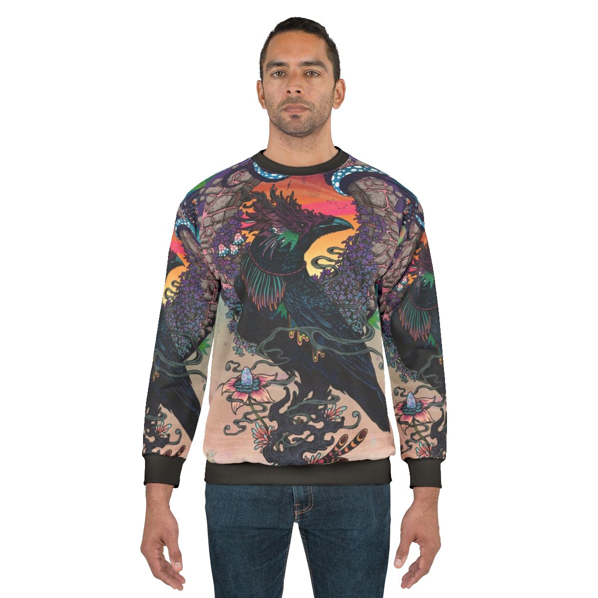 Mystical Oracle Sweatshirt with Psychedelic Occult Design