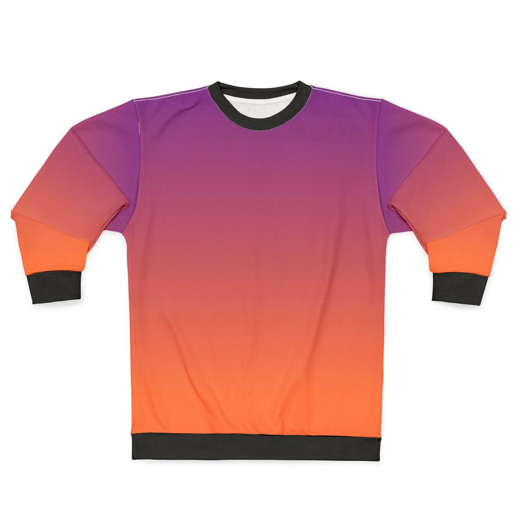 Orange and purple gradient design sweatshirt
