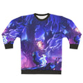Ori and the Will of the Wisps sweatshirt featuring the character Ori and a light burst design