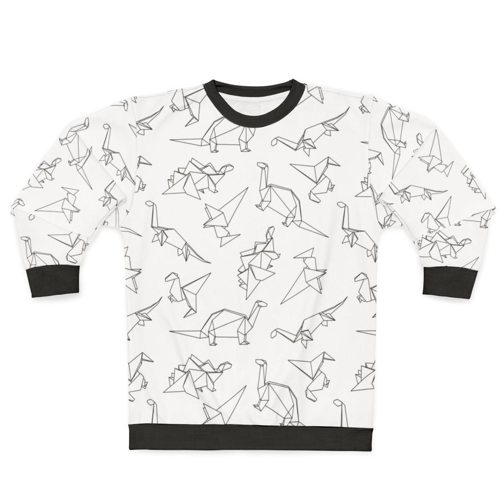 Geometric dinosaur origami sweatshirt