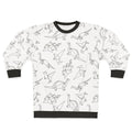 Geometric dinosaur origami sweatshirt