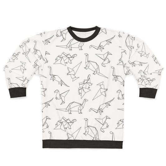 Geometric dinosaur origami sweatshirt