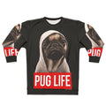 Original Pug Life Pug Sweatshirt featuring a dark lord pug design