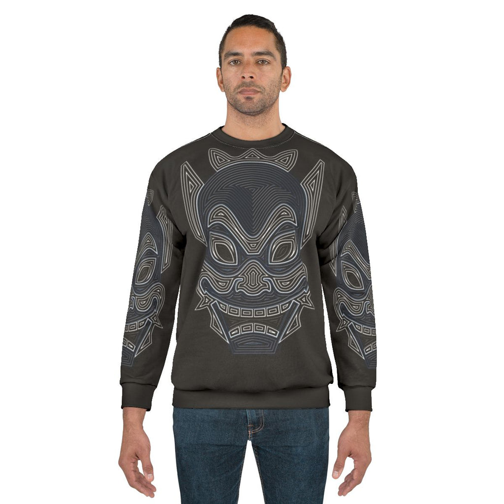 Ornate Blue Spirit Mask Avatar: The Last Airbender Sweatshirt