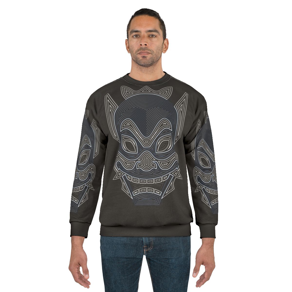 Ornate Blue Spirit Mask Avatar: The Last Airbender Sweatshirt
