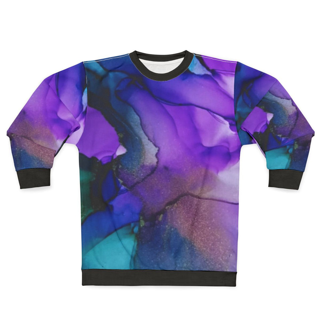 Orspell fluid art abstract colorful sweatshirt