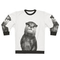Otter sweatshirt with a cute animal portrait design