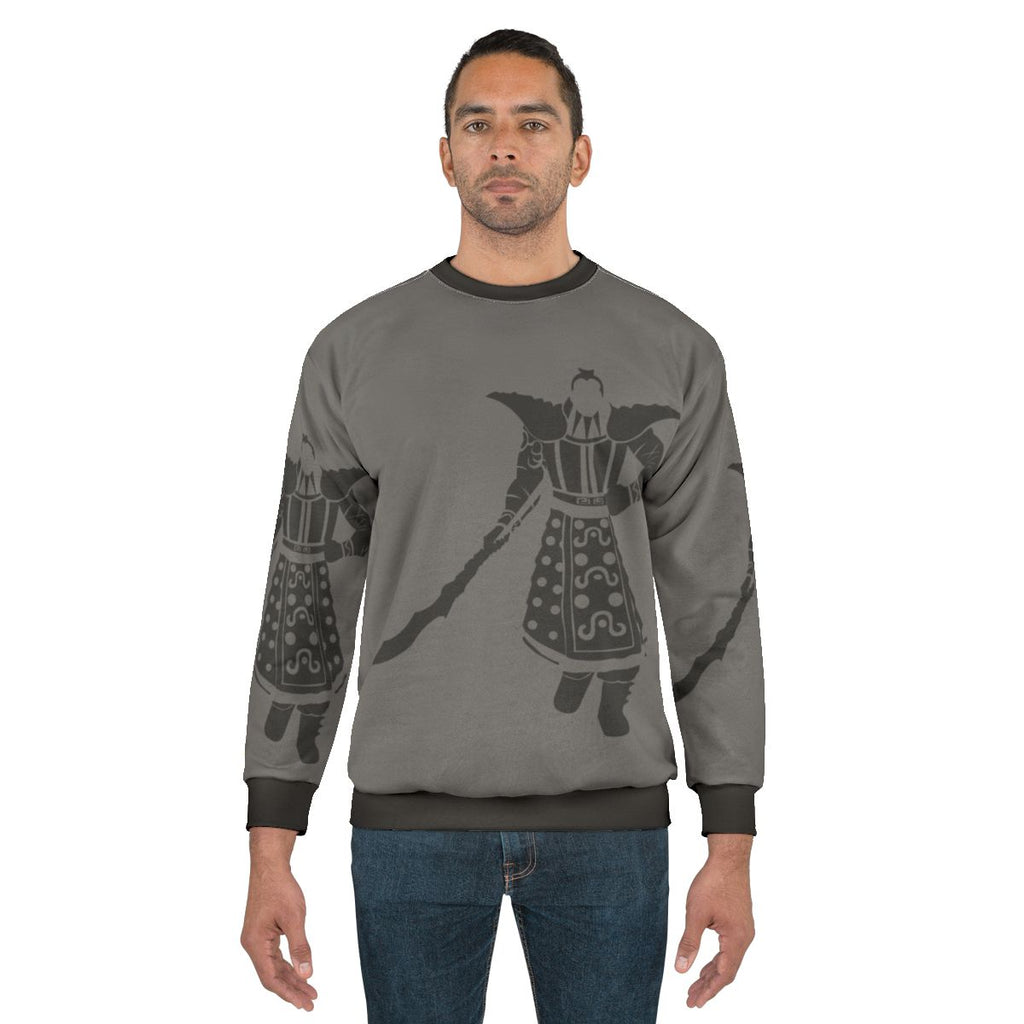 Ou Ki Kingdom Warrior Chinese Minimal Sweatshirt