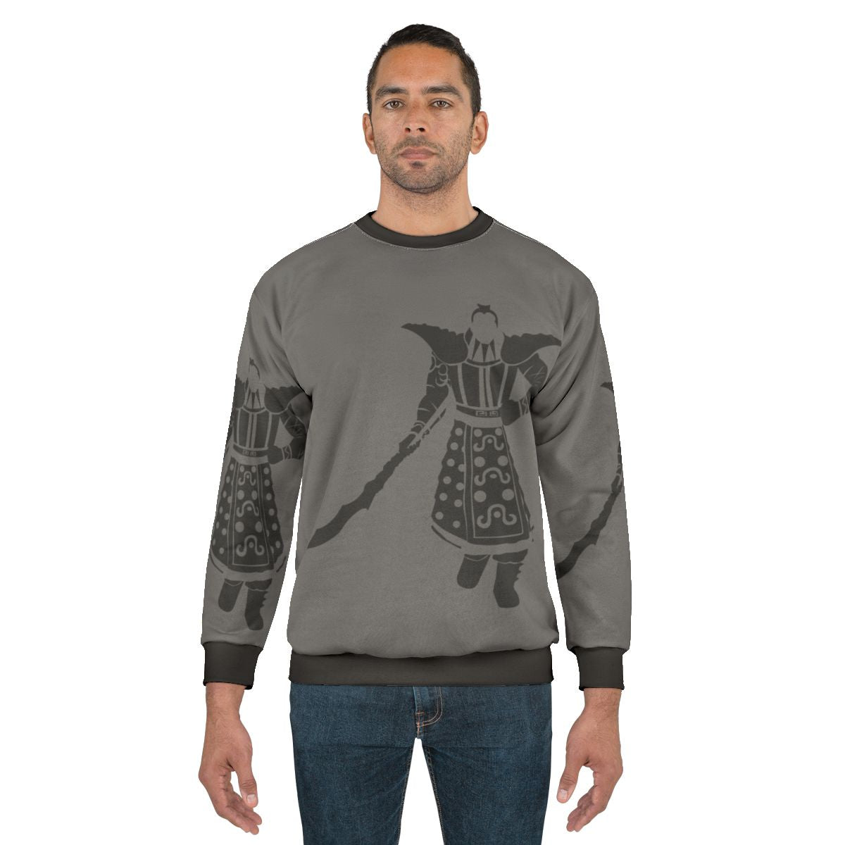 Ou Ki Kingdom Warrior Chinese Minimal Sweatshirt