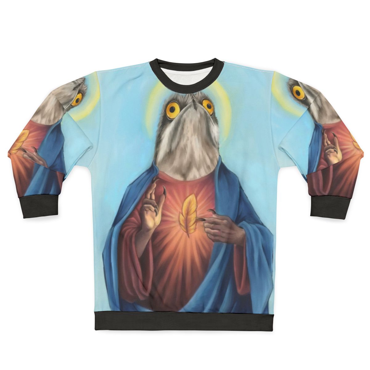 Potoo Bird Sweatshirt featuring unique bird art design