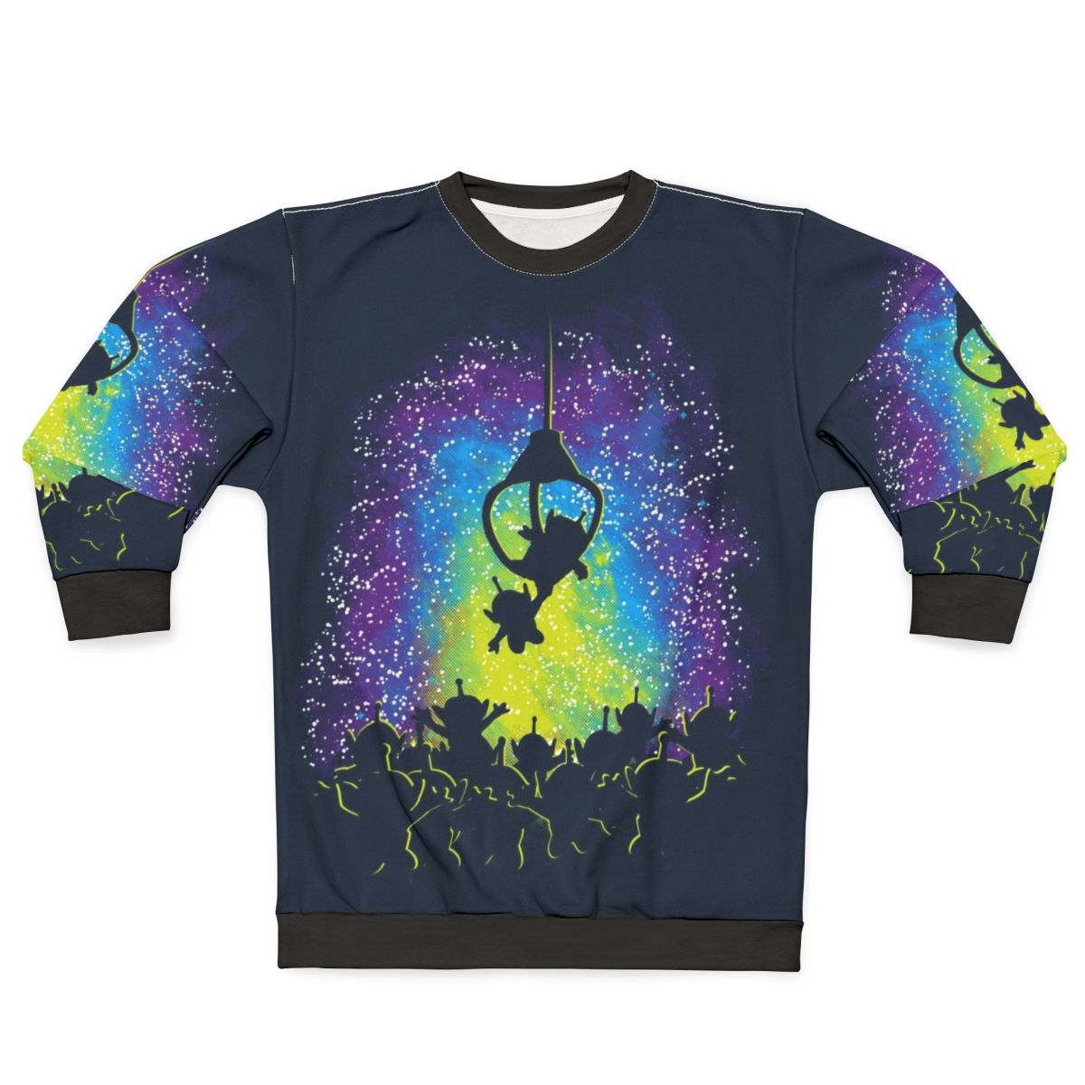 Master Sweatshirt with vibrant space and alien design