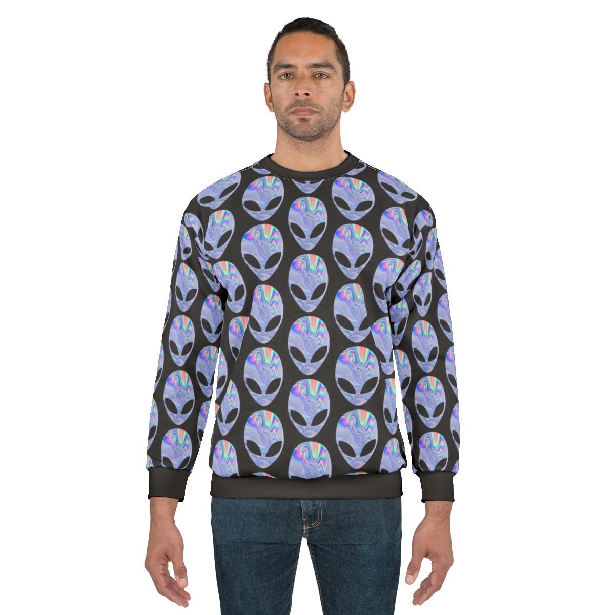 Cosmic out of this world sweatshirt with galaxy and astral print