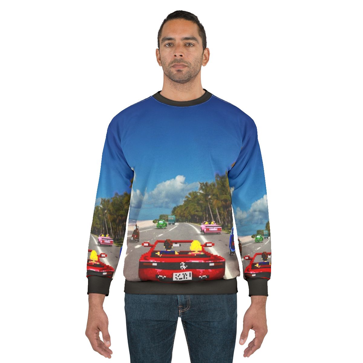 Retro pixel art gaming sweatshirt