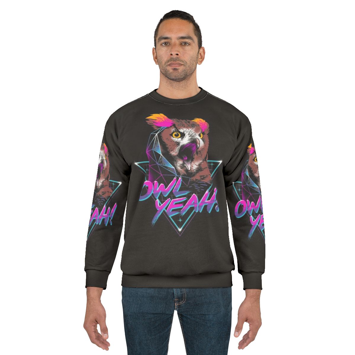 Owl Yeah Sweatshirt - Neon Nocturnal Animal Apparel