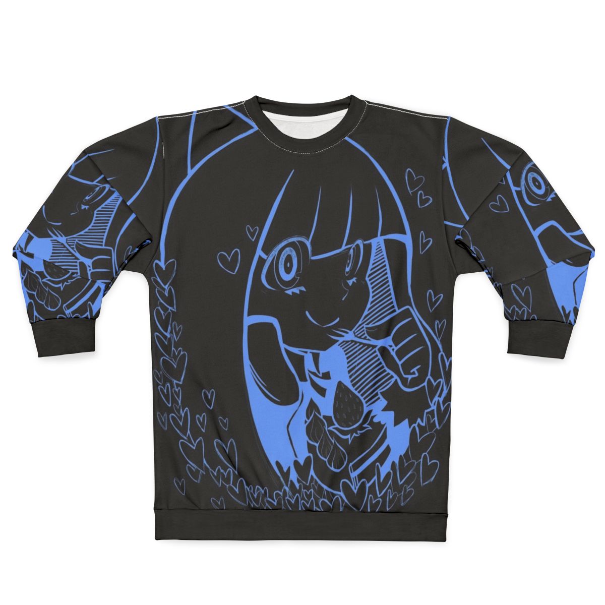 Cute anime cake sweatshirt with panty and stocking design
