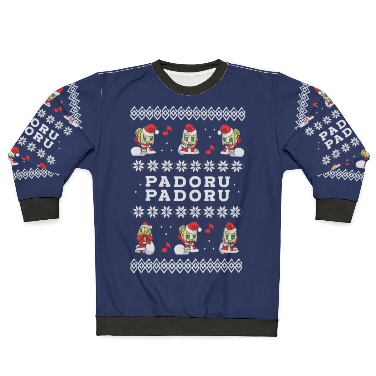 Padoru Padoru Fate Anime Ugly Christmas Sweatshirt