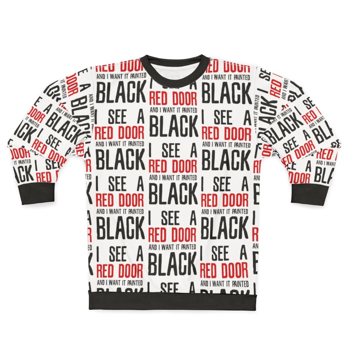Rolling Stones "Paint It Black" Lyrics Sweatshirt