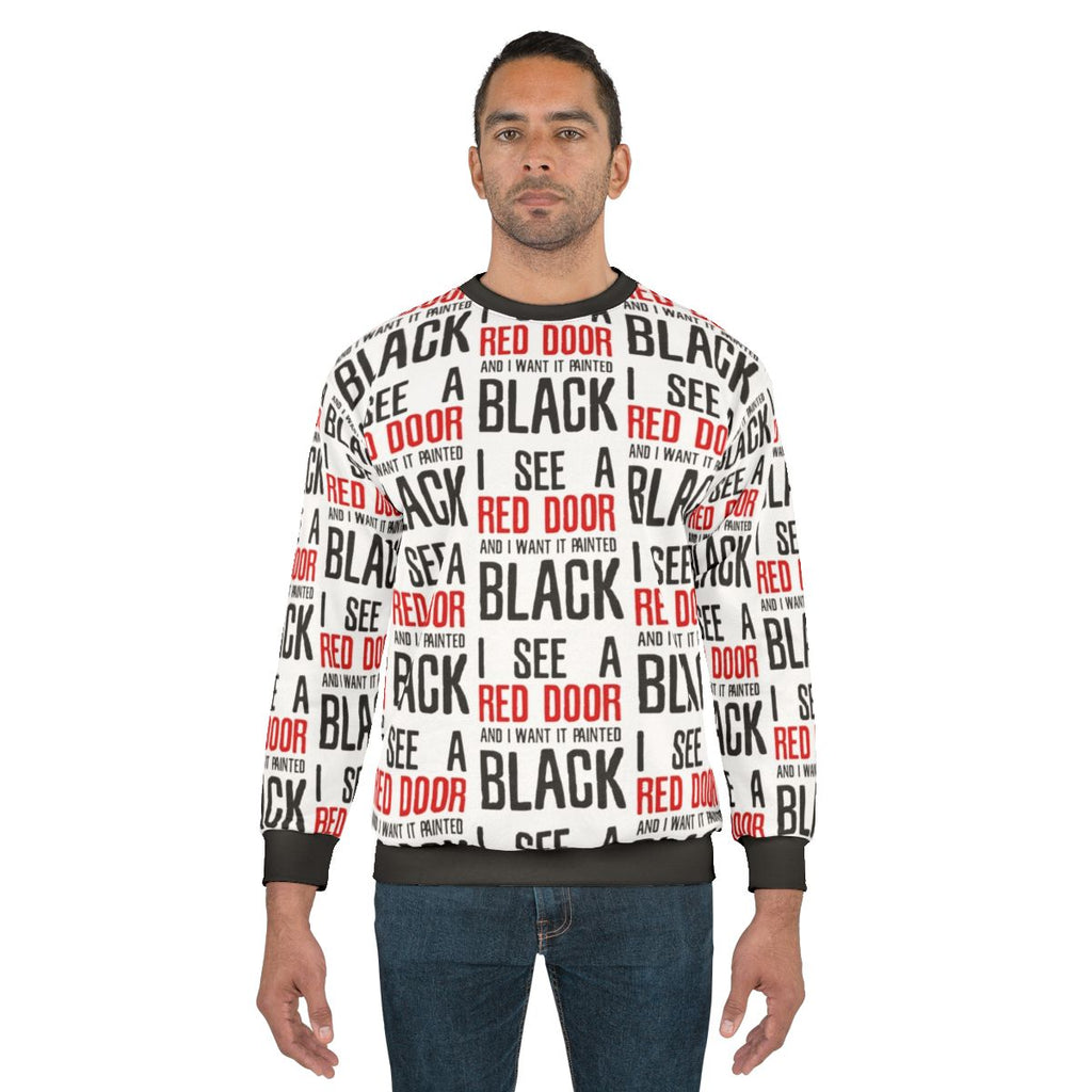 Rolling Stones "Paint It Black" Lyrics Sweatshirt
