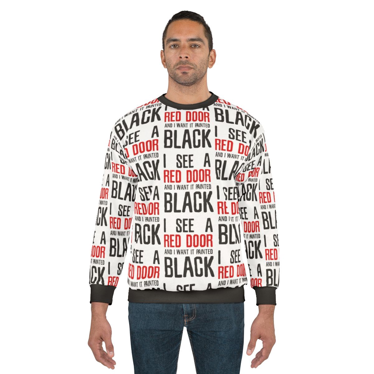 Rolling Stones "Paint It Black" Lyrics Sweatshirt