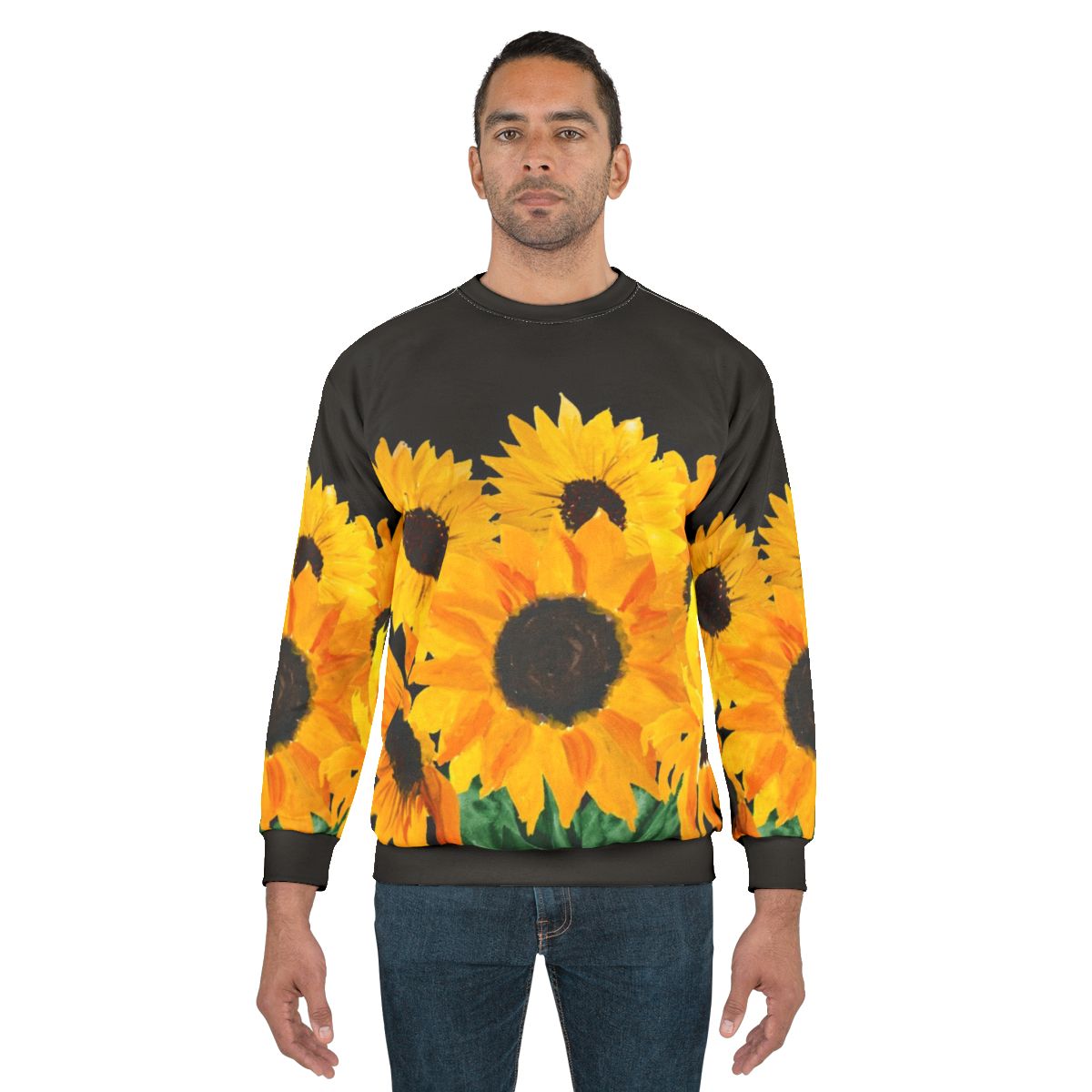 Painted sunflower bouquet sweatshirt