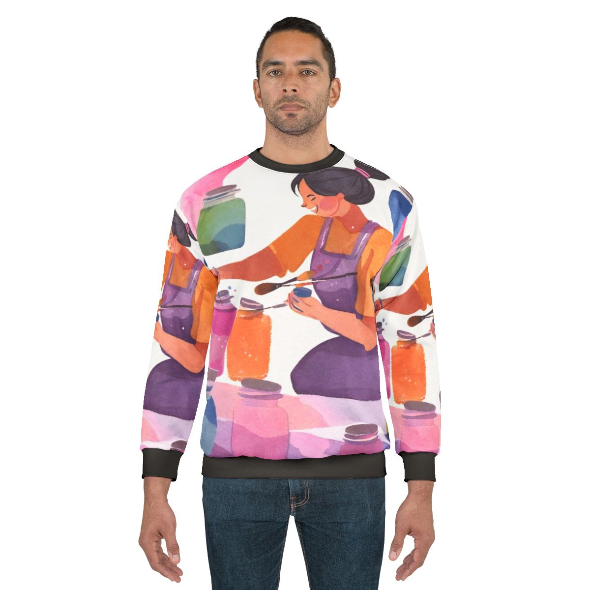 Painter Sweatshirt with Artistic Design