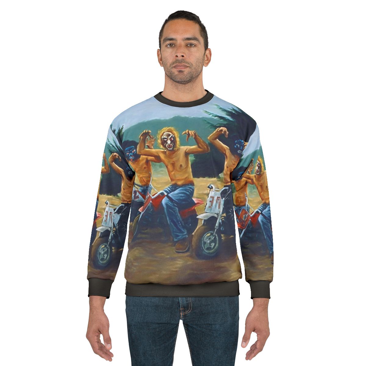 Wes Anderson's The Royal Tenenbaums painting inspired sweatshirt