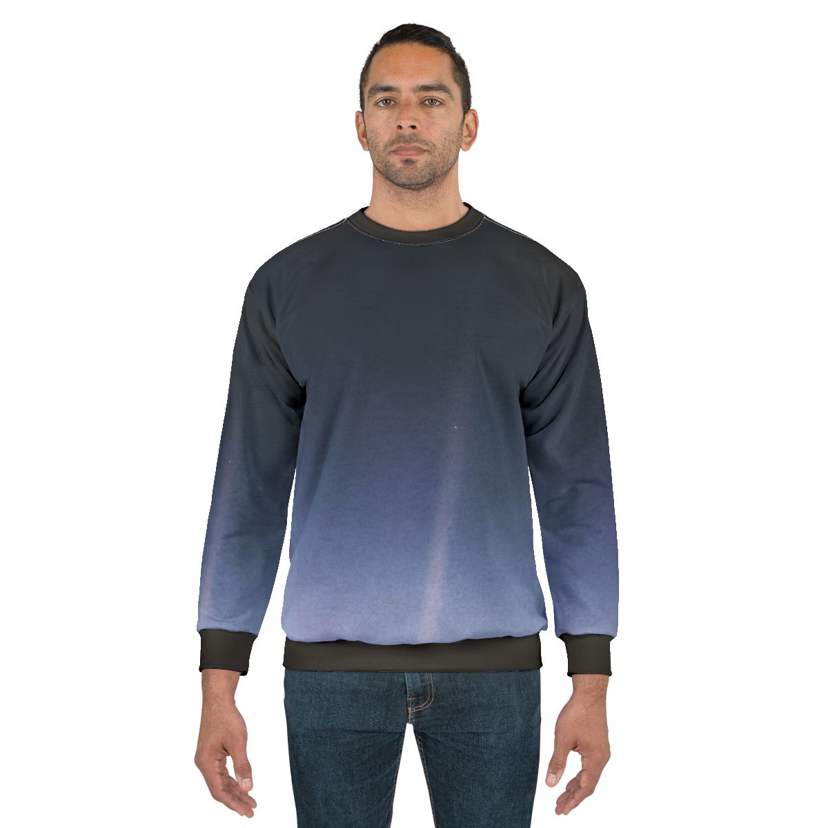 Pale Blue Dot Voyager 1 Sweatshirt featuring scientific infographics
