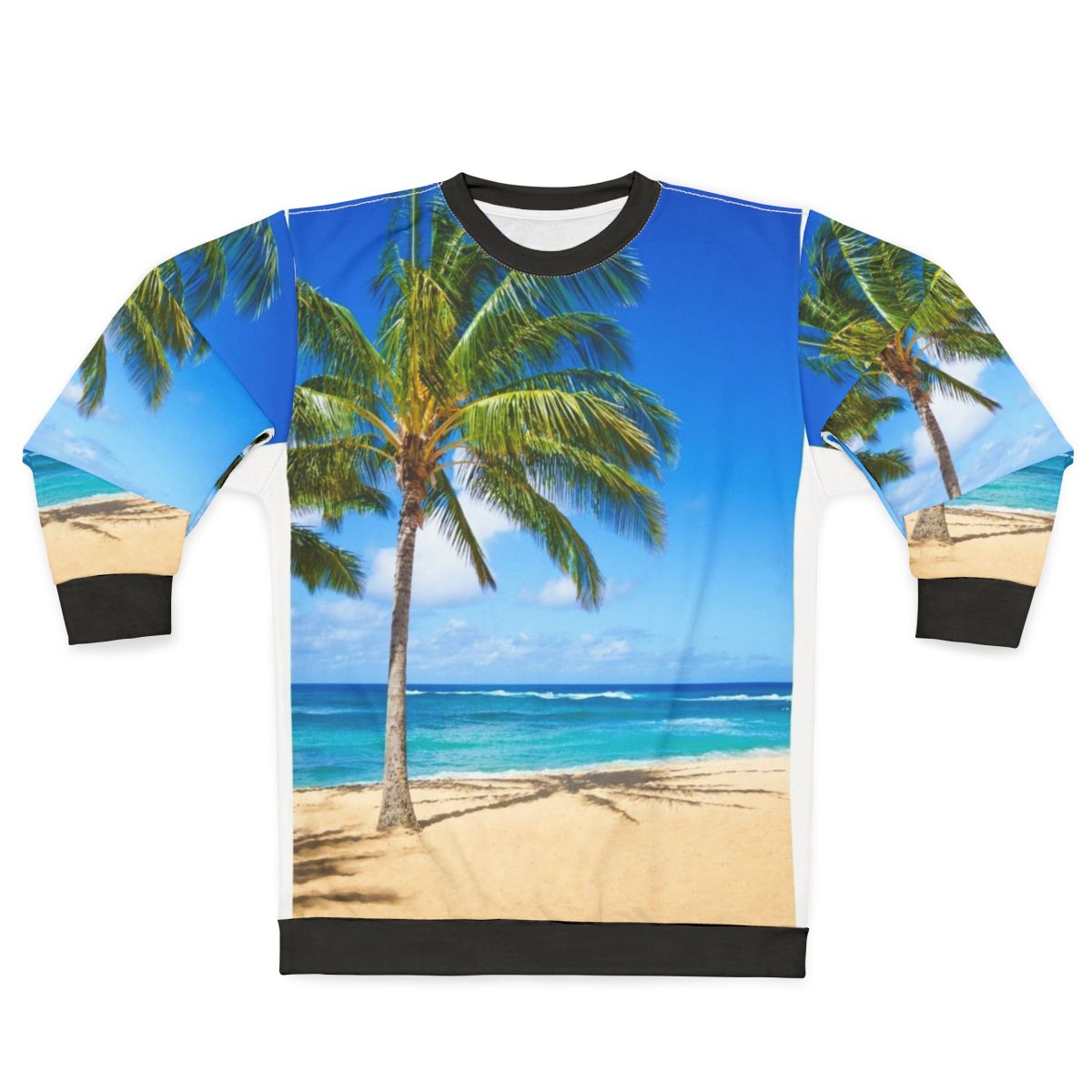 Tropical palm trees sweatshirt design