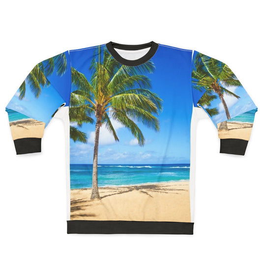 Tropical palm trees sweatshirt design
