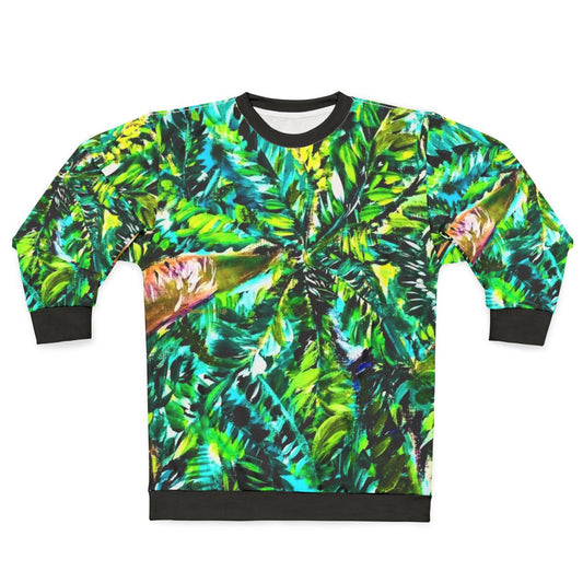 Tropical palm trees sweatshirt