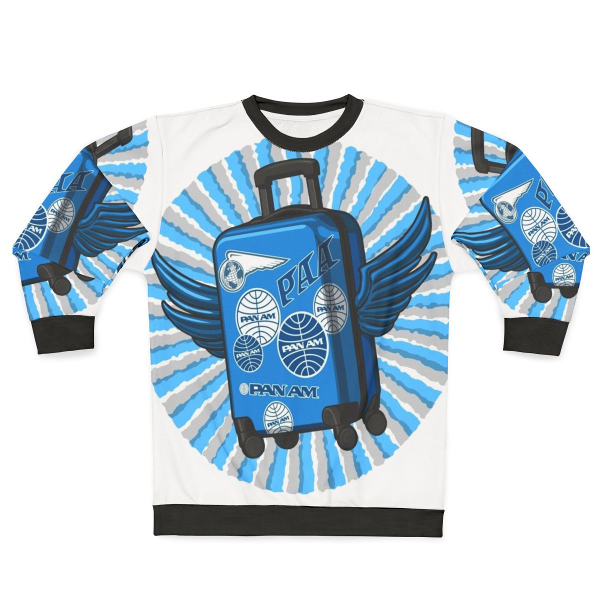 Vintage Pan Am Cabin Approved Luggage Sweatshirt