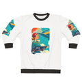 Vintage Pan Am Sweatshirt with Airplane, Clouds, and Retro Uniform