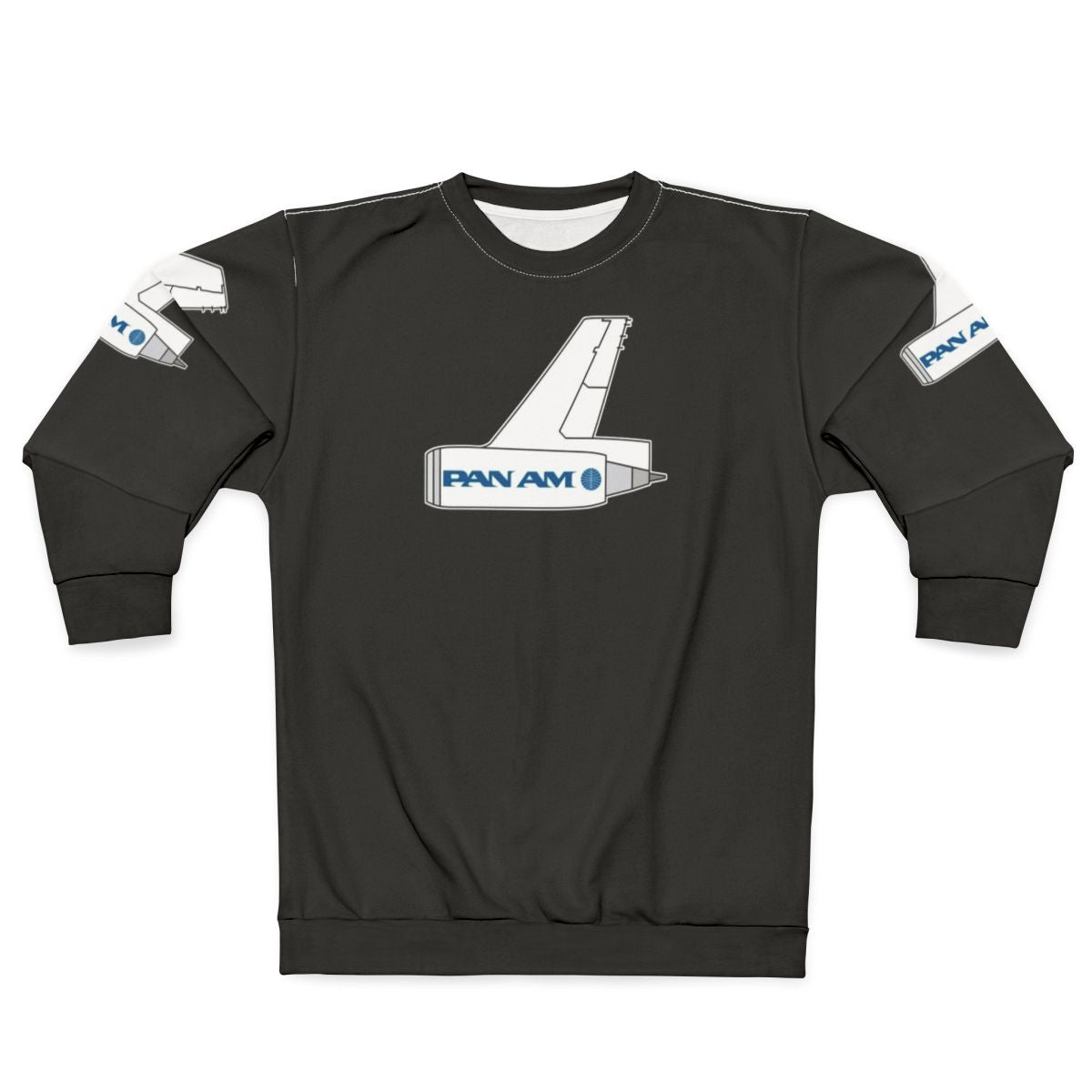 Pan Am 747 Sweatshirt with classic airline logo and aircraft